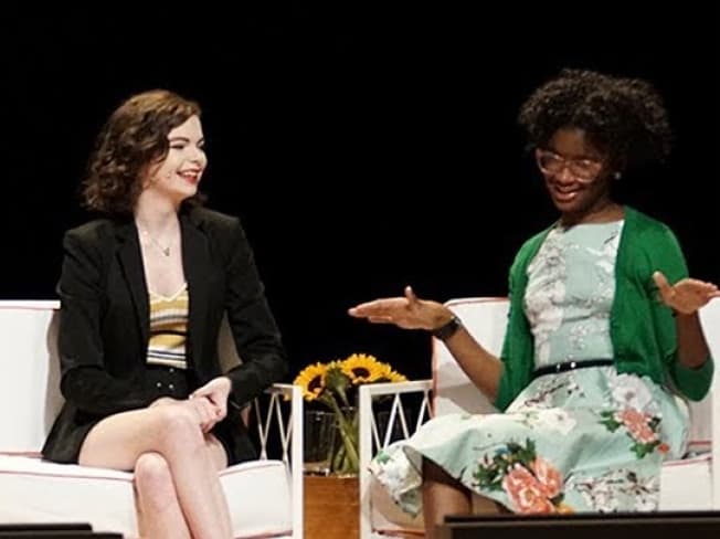 Marley Dias, Naomi Wadler, Madison Kimrey with Zoey Deutch | The Embrace Ambition Summit