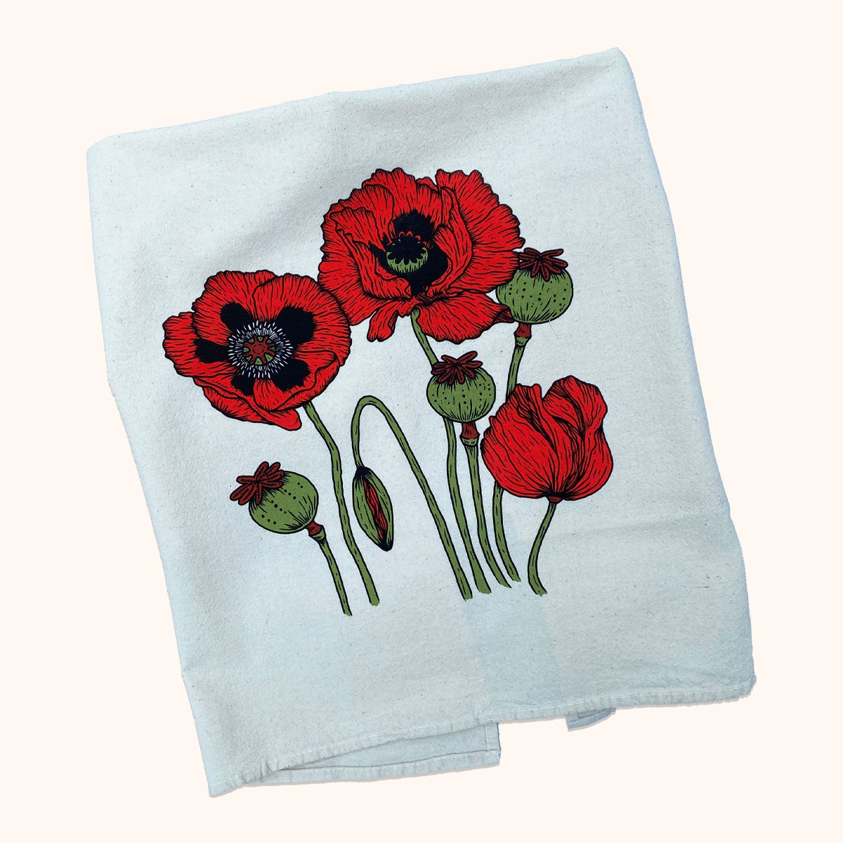 Poppies Tea Towel